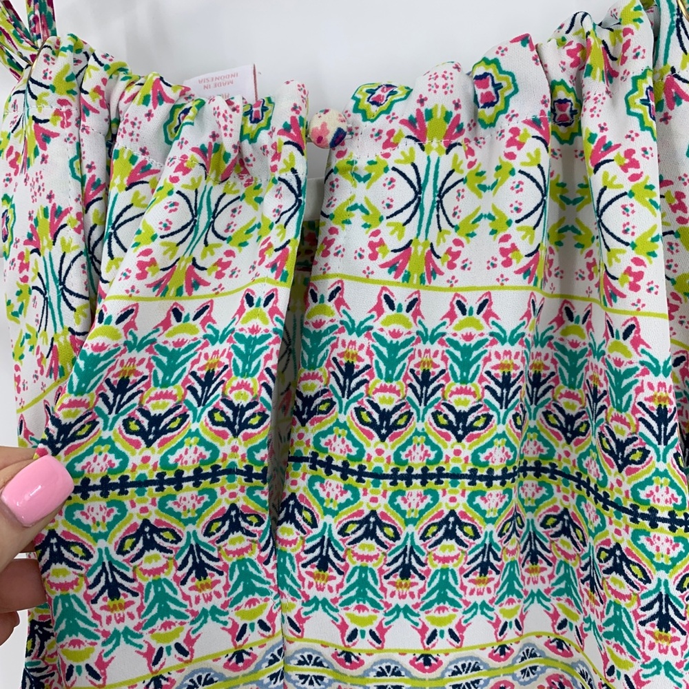 Rachel Ashwell Printed Halter Mini Dress Sz 8 - Picture 5 of 10